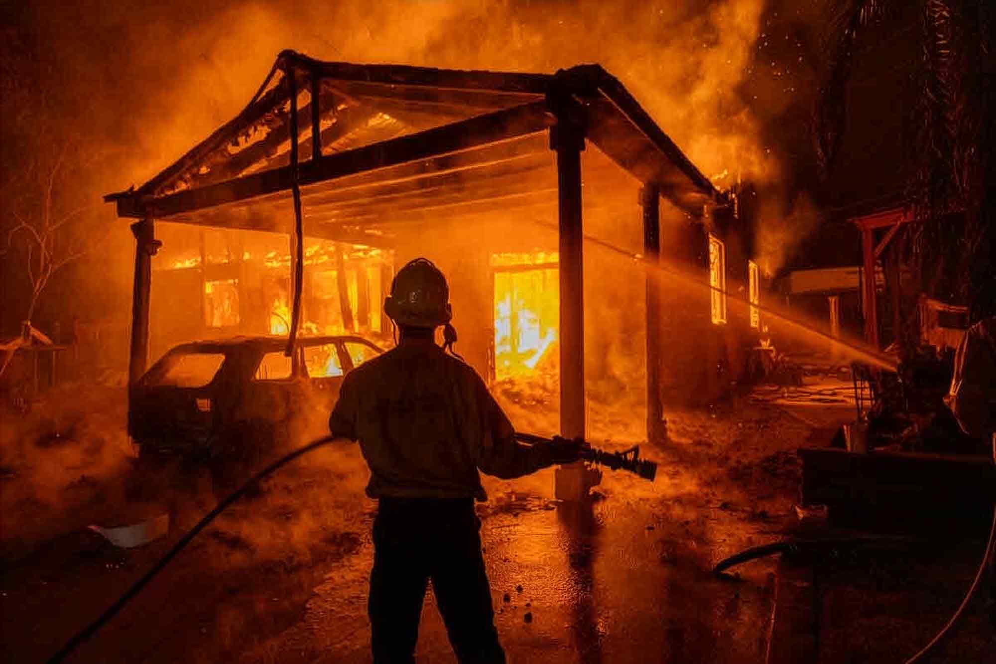 Firefighters, Eaton Fire