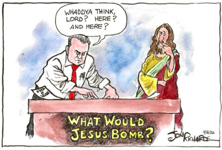 Hegseth, Jesus, Iran