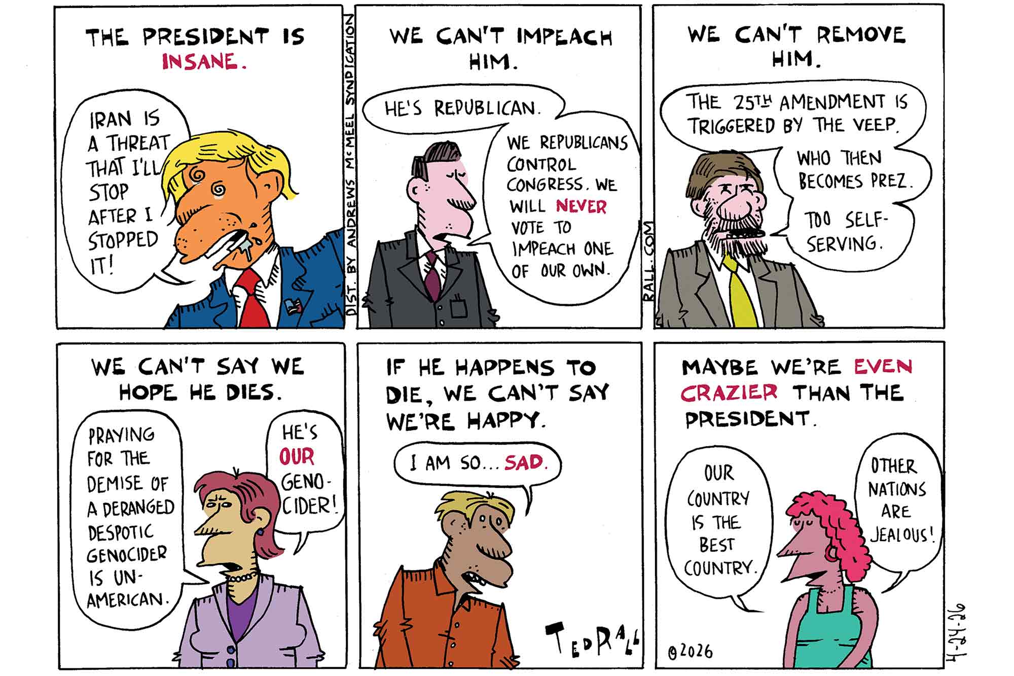 Donald Trump, insane, impeach, 25th Amendment , death, illness