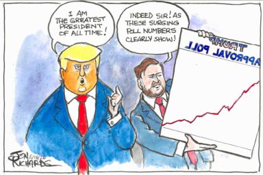 Reverse Engineering Donald Trump, poll numbers, dropping