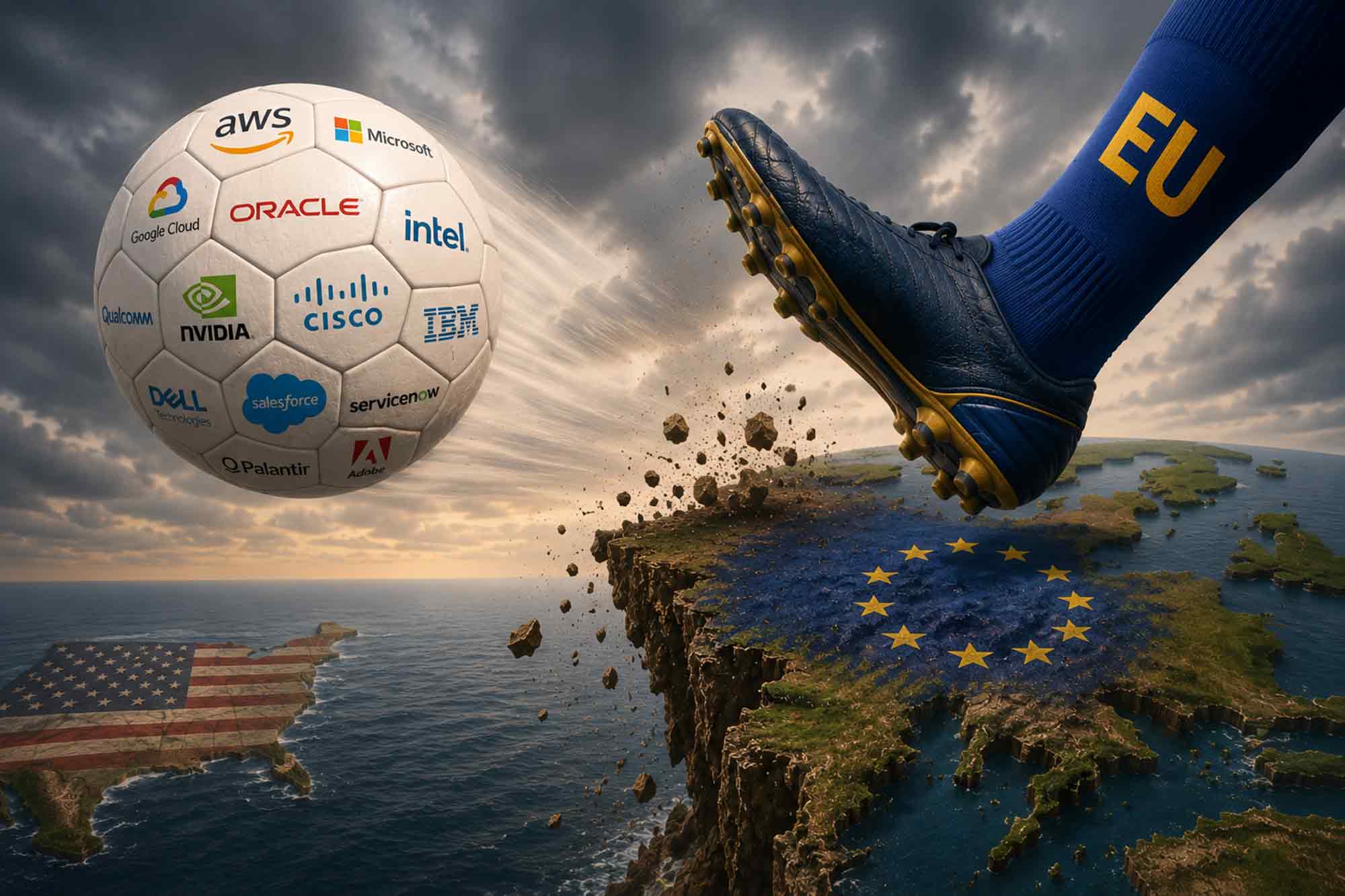 EU, kicks, Big Tech