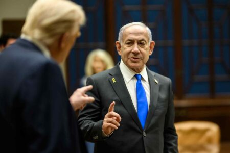 Donald Trump, Benjamin Netanyahu, Roosevelt Room