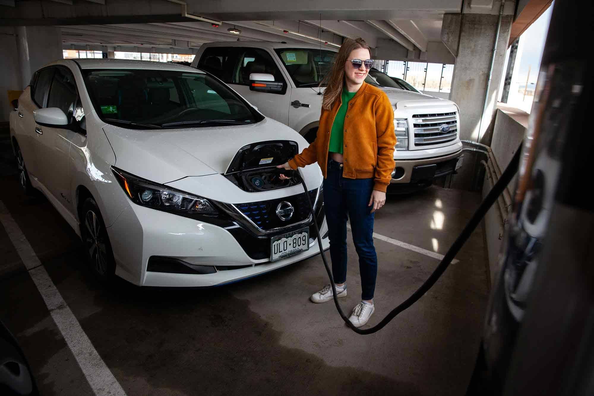 Electric vehicle charging, Fort Collins, CO