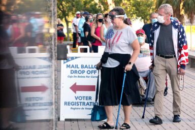 As America Becomes a Gerontocracy, Its Future Keeps Getting Delayed Early voters, Clearwater, FL, 2020