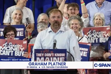 Platner Hits Pause as Dems Hope He Drops Out After Sexual Assault Allegation Graham Platner, victory, Maine, primary election
