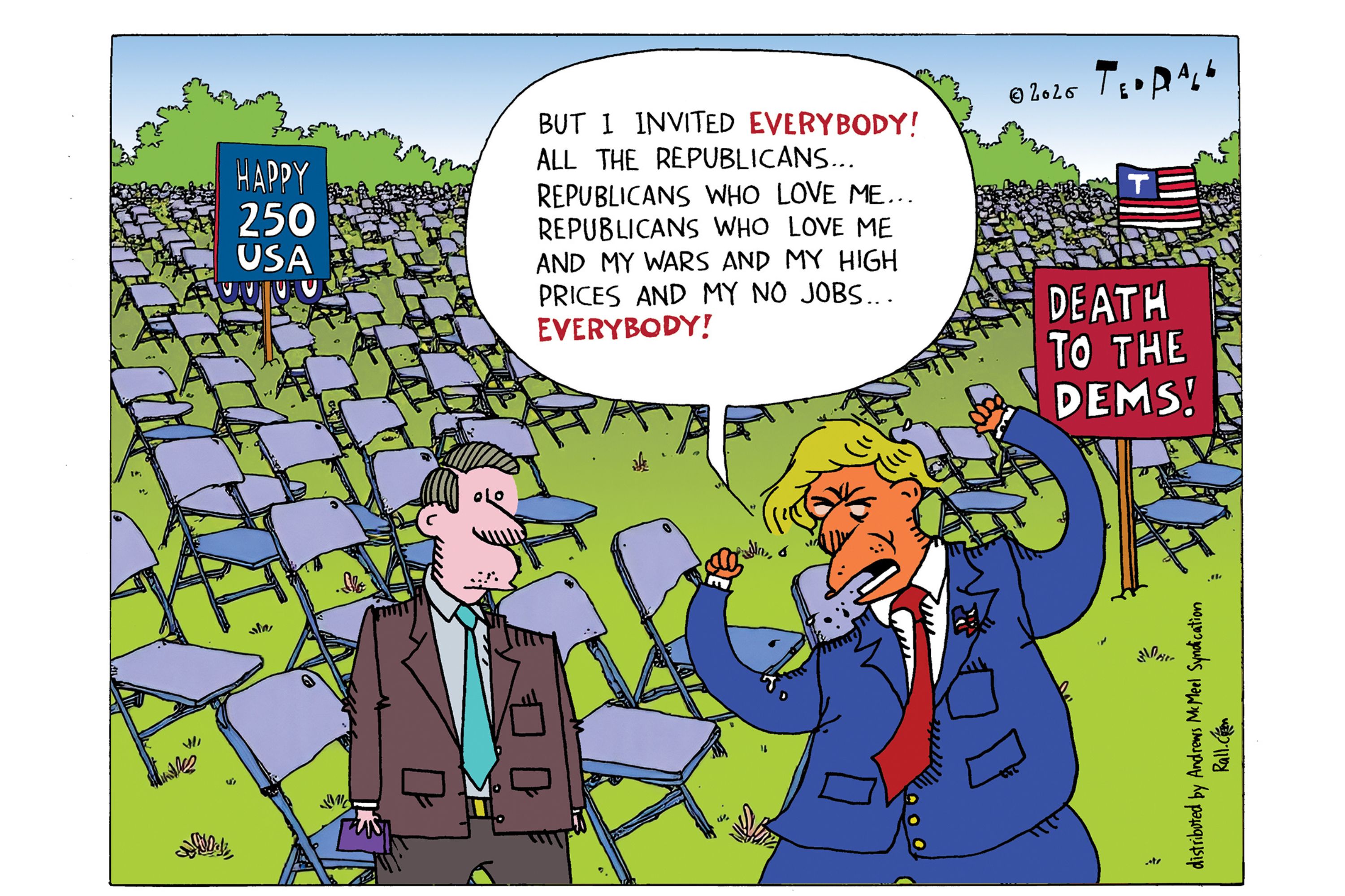 No Show 250, Rall cartoon