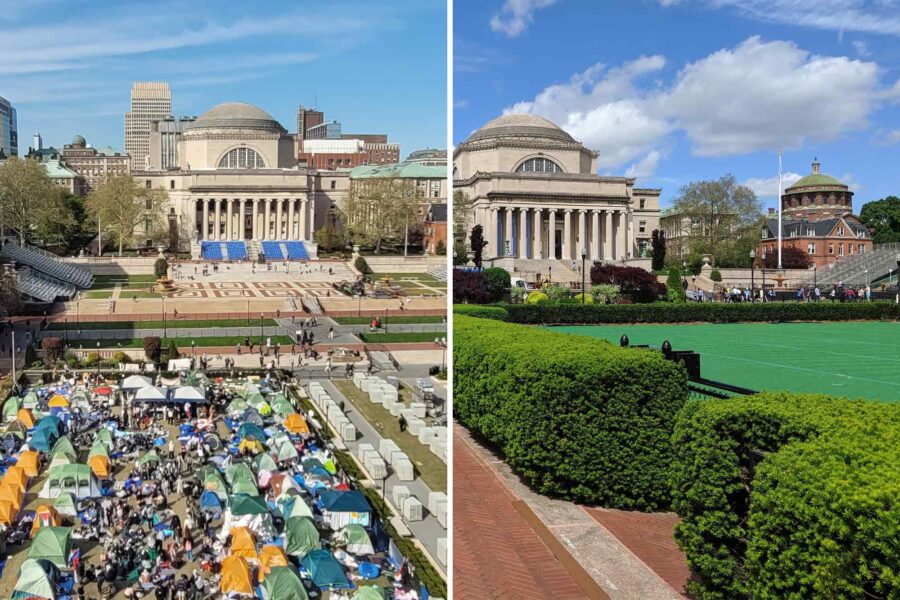 Columbia University, Gaza Solidarity Encampment, comparison