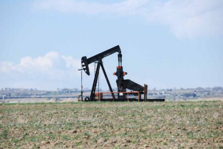 active oil well, Johnstown, Colorado
