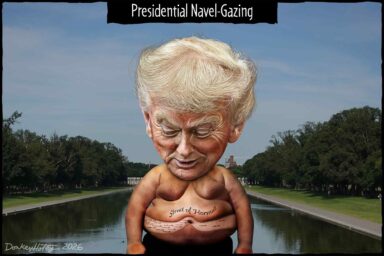 Donald Trump, Middle East, navel gazing, Strait of Hormuz