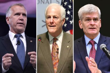 Guns and Bucks: Why Republicans Always Cave to Trump Thom Tillis, John Cornyn, Bill Cassidy