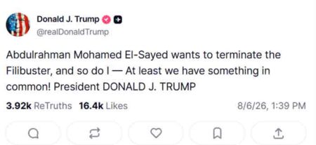Donald Trump, post, Abdul El-Sayed