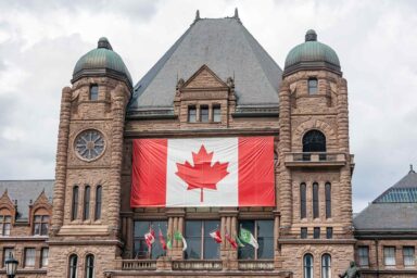 Oh, Canada — Trump Pushes Two Former Allies Into Closer Collaboration Ontario Legislative Building, Canadian, flag