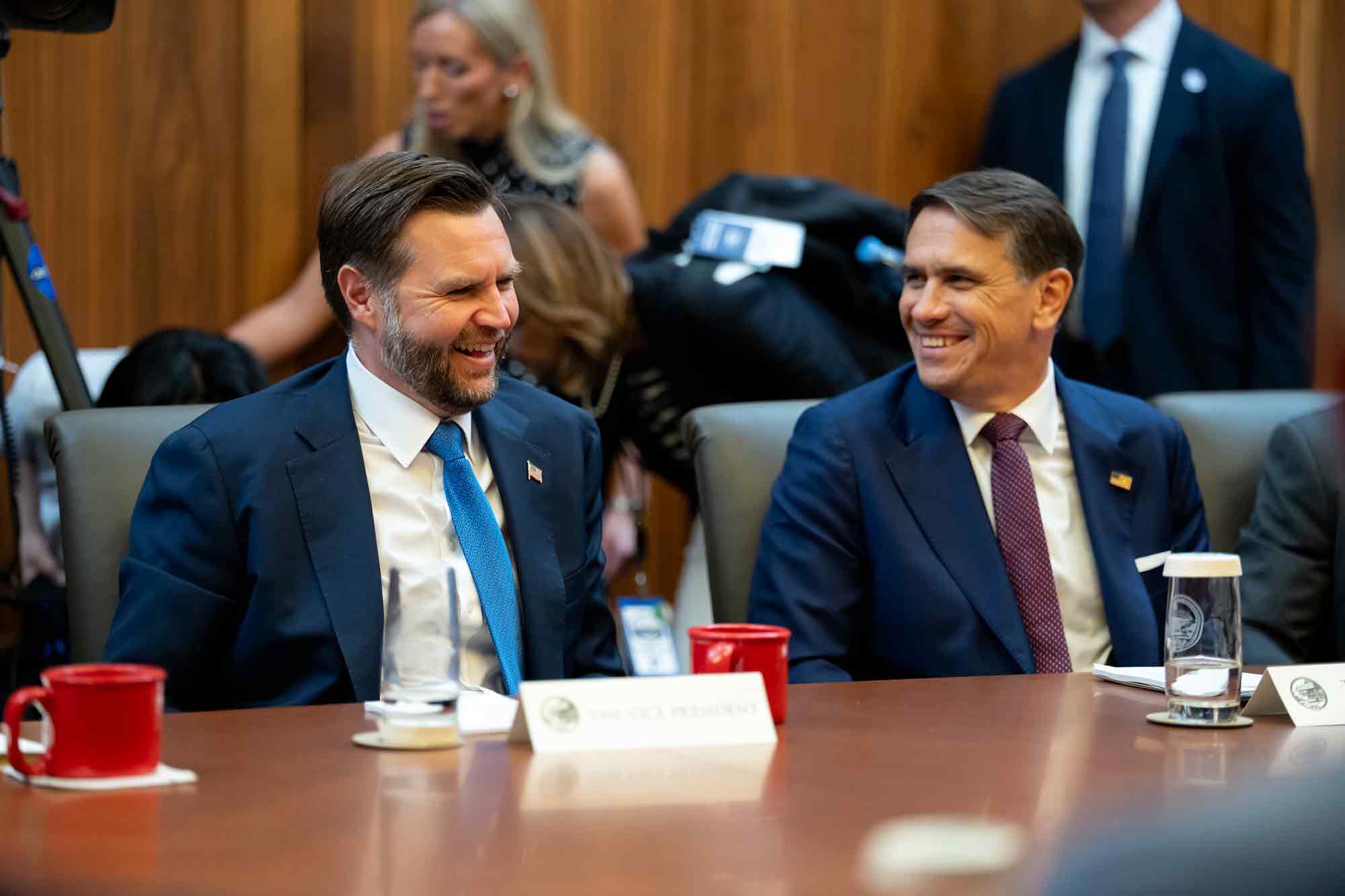 Todd Blanche, JD Vance, Camp David.