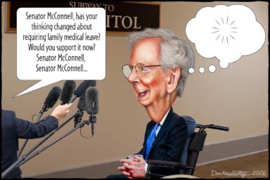 Mitch McConnell, absence, Proof of Life,