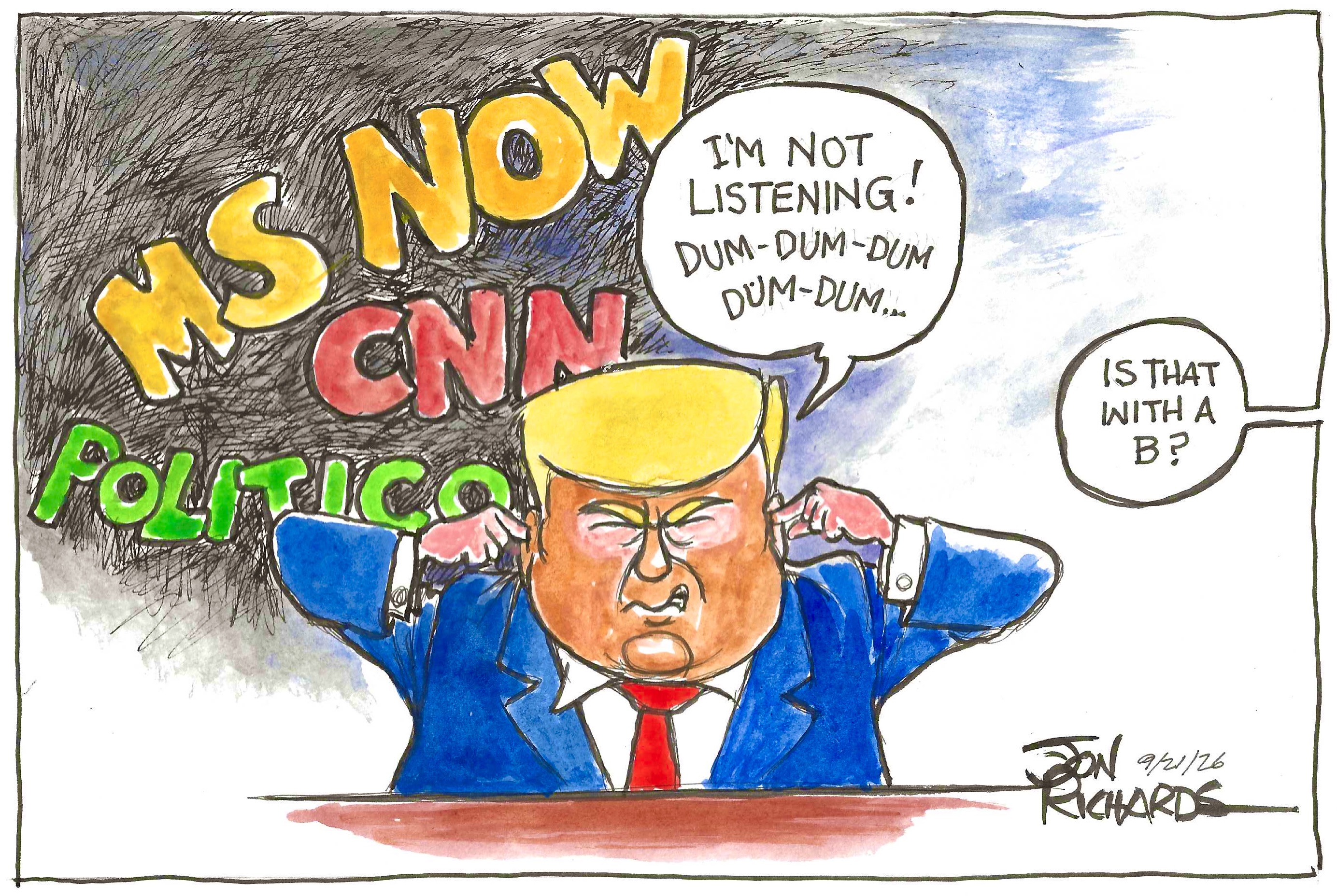 Trump, 1st Amendment, Dum Dum Dum, media