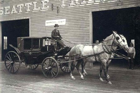 Horse and carriage, Seattle Transfer Company