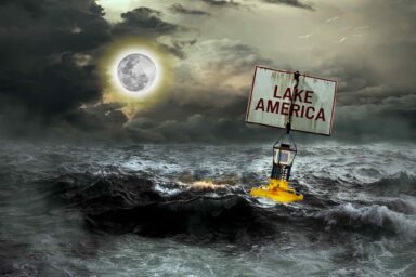 Labor Day Under a Bad Moon Rising Lake America, Bad Moon Rising