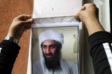 Poster, Osama bin Laden, Palestine