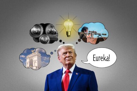 Donald Trump, brilliant idea, Triumphal Arch, Sniper nest, armory