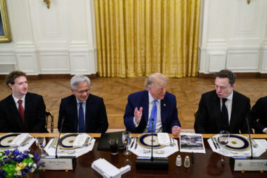 Mark Zuckerberg, Jen-Hsun “Jensen” Huang, Donald Trump, Elon Musk