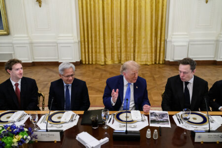 Mark Zuckerberg, Jen-Hsun “Jensen” Huang, Donald Trump, Elon Musk