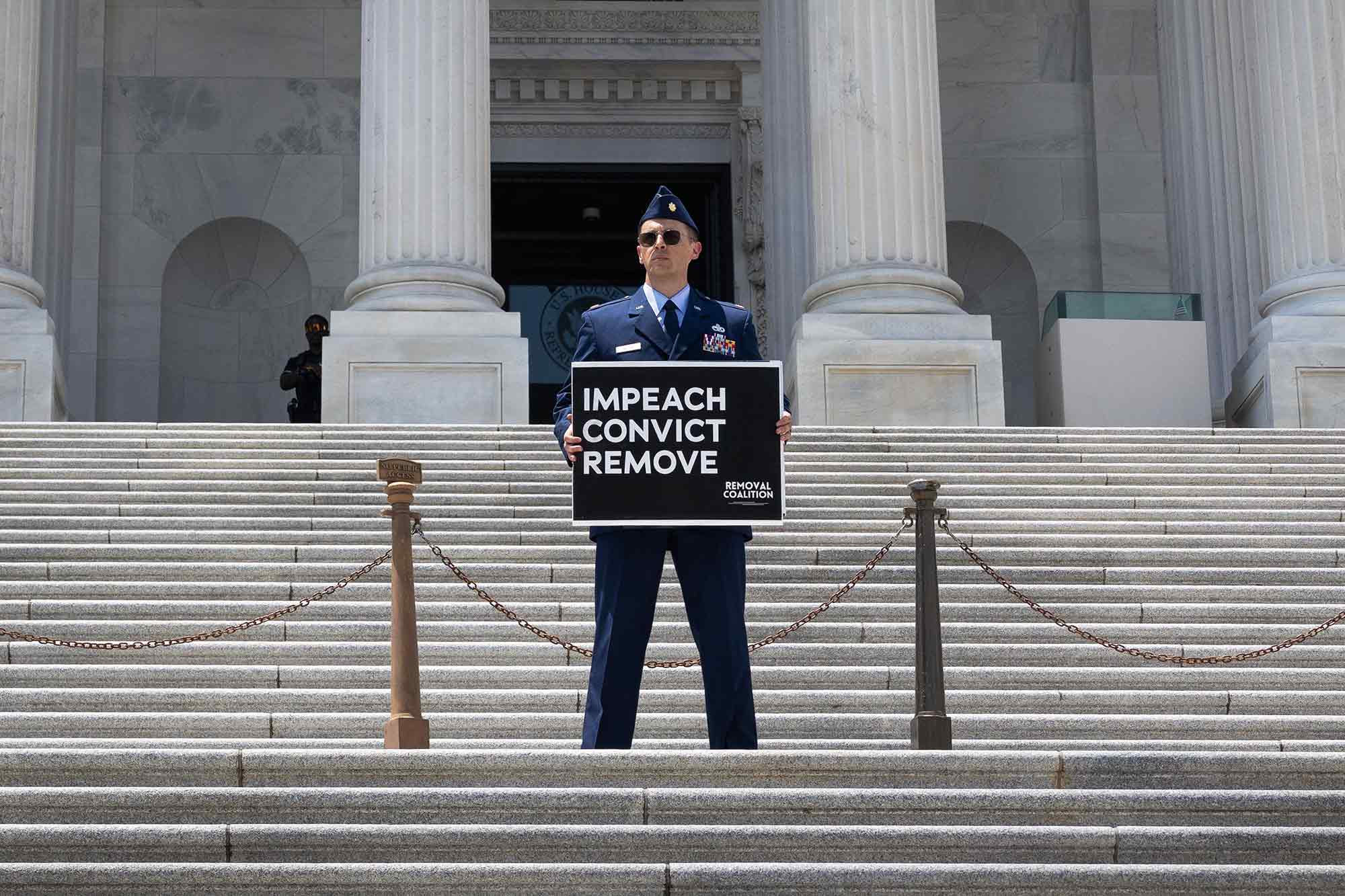 Air Force Major, Jason Watson, demands impeachment and removal, President Donald Trump