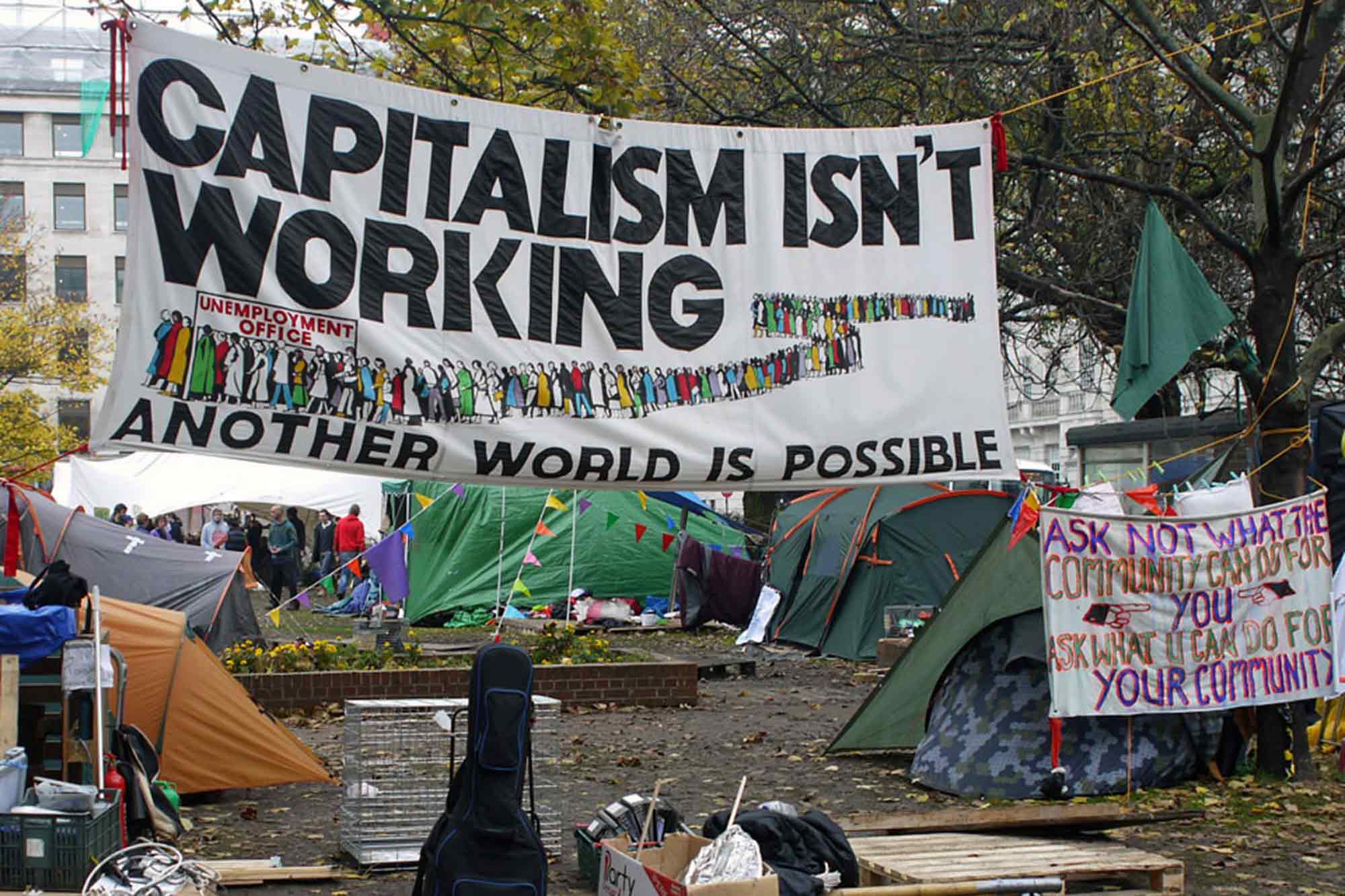 Capitalism Isn't Working, Occupy London protest