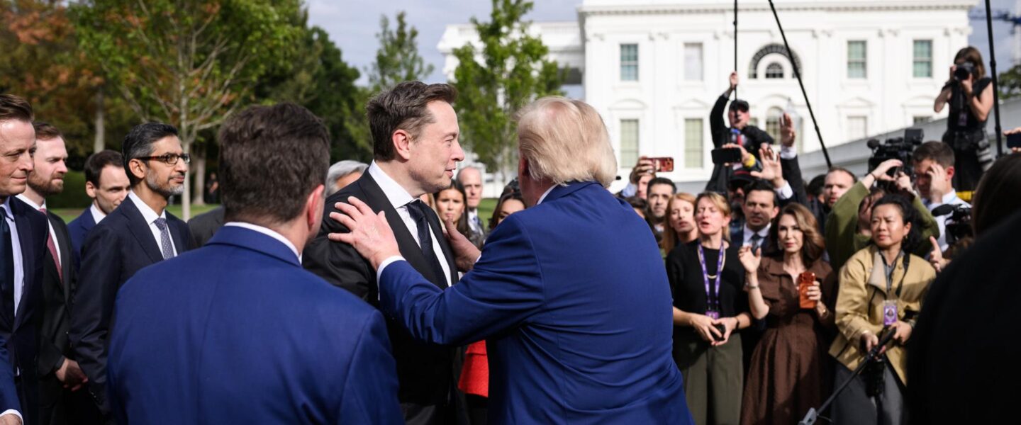 Donald Trump, Tech, West Wing Lobby, press, White House, Elon Musk