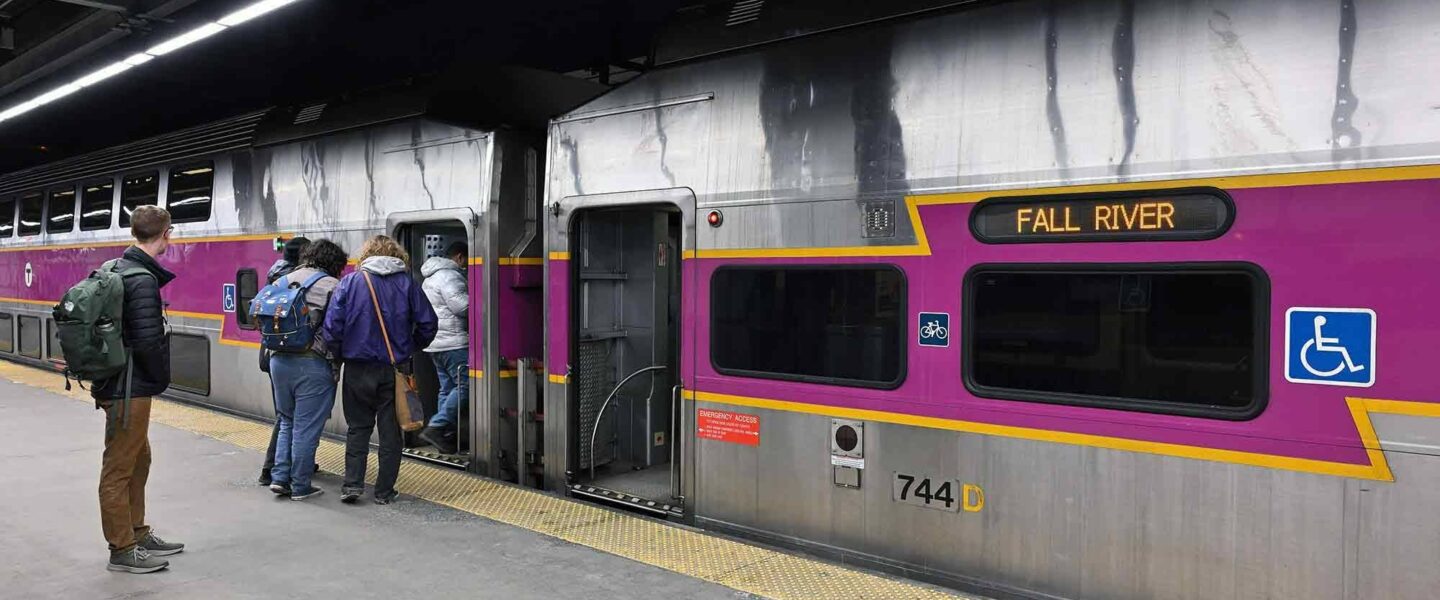 Passengers, Fall River line, train, Boston