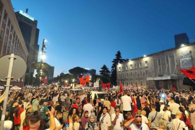 Flamingo Revolution, protests, Albania