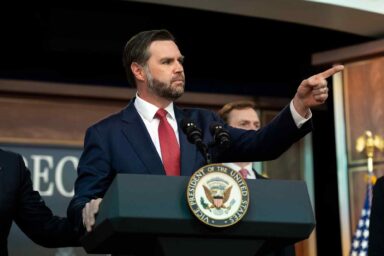 Republicans Would Probably Rather Talk About Even Epstein Than Trump’s Corruption JD Vance, press conference, alleged fraud