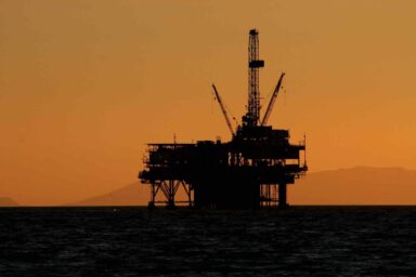 Off shore oil rig, Catalina Island