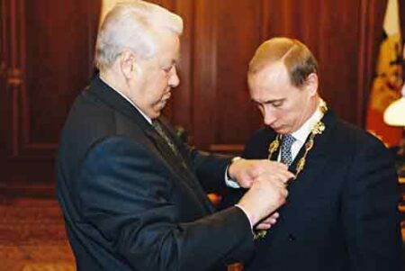 Boris Yeltsin, Presidential Emblem, Vladimir Putin