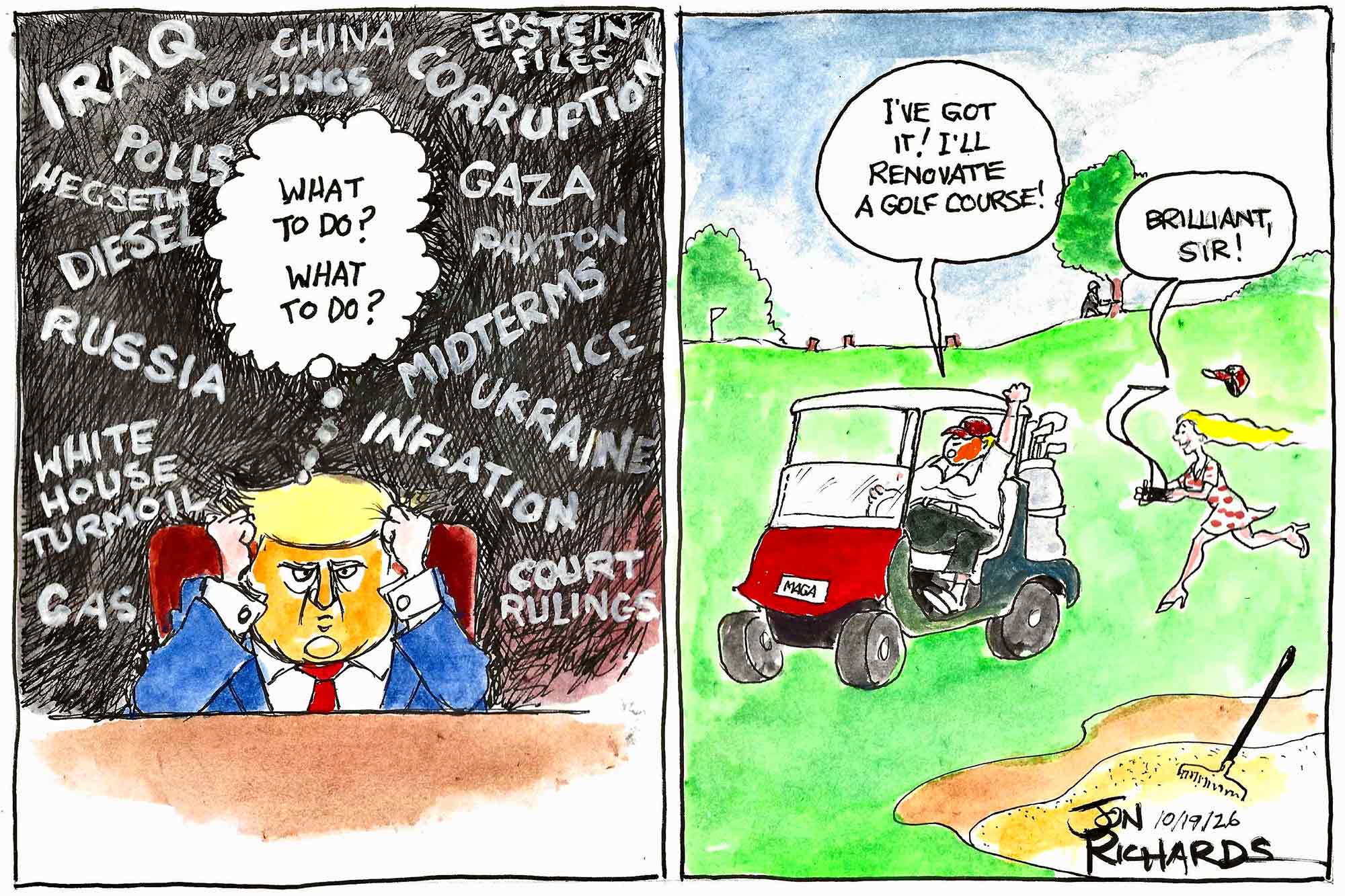 Donald Trump. Natalie Harp, renovating, East Potomac Golf Links